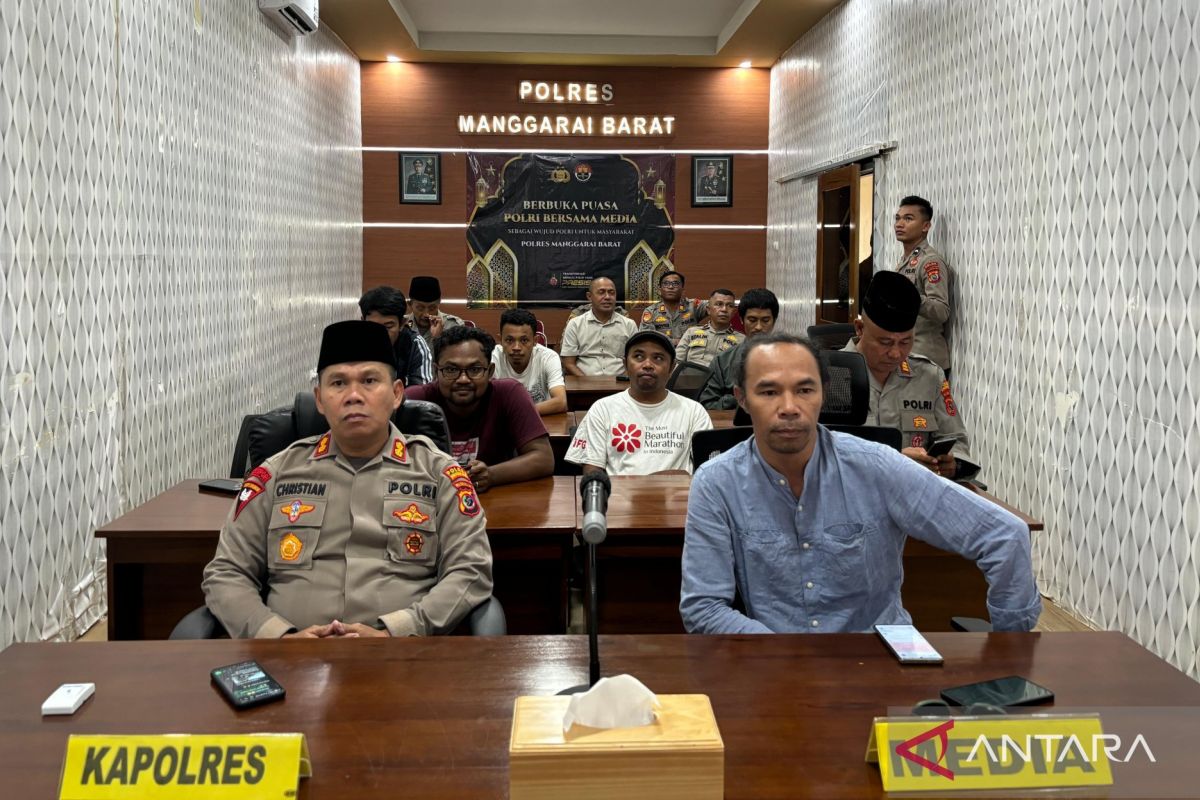 Polres Mabar dan jurnalis jalin kebersamaan melalui buka puasa bersama