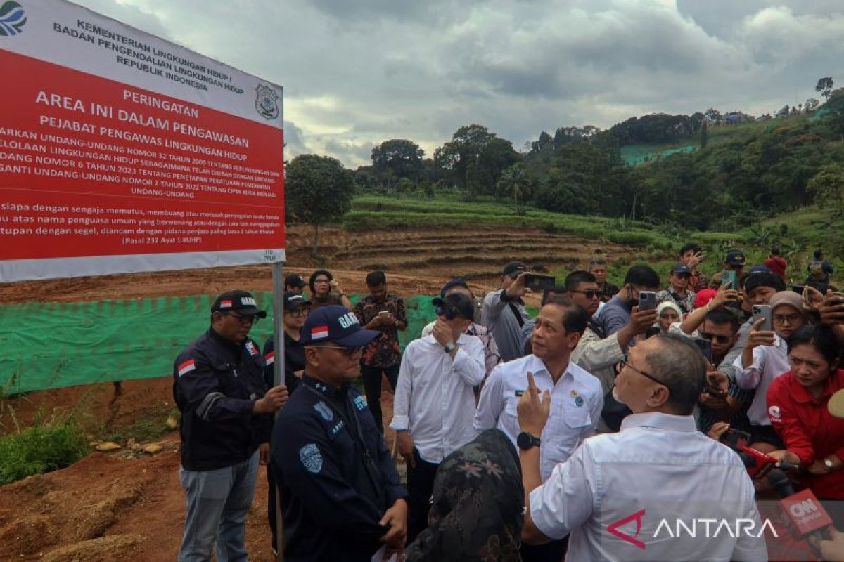 Nine locations in Bogor sealed to safeguard food security: minister