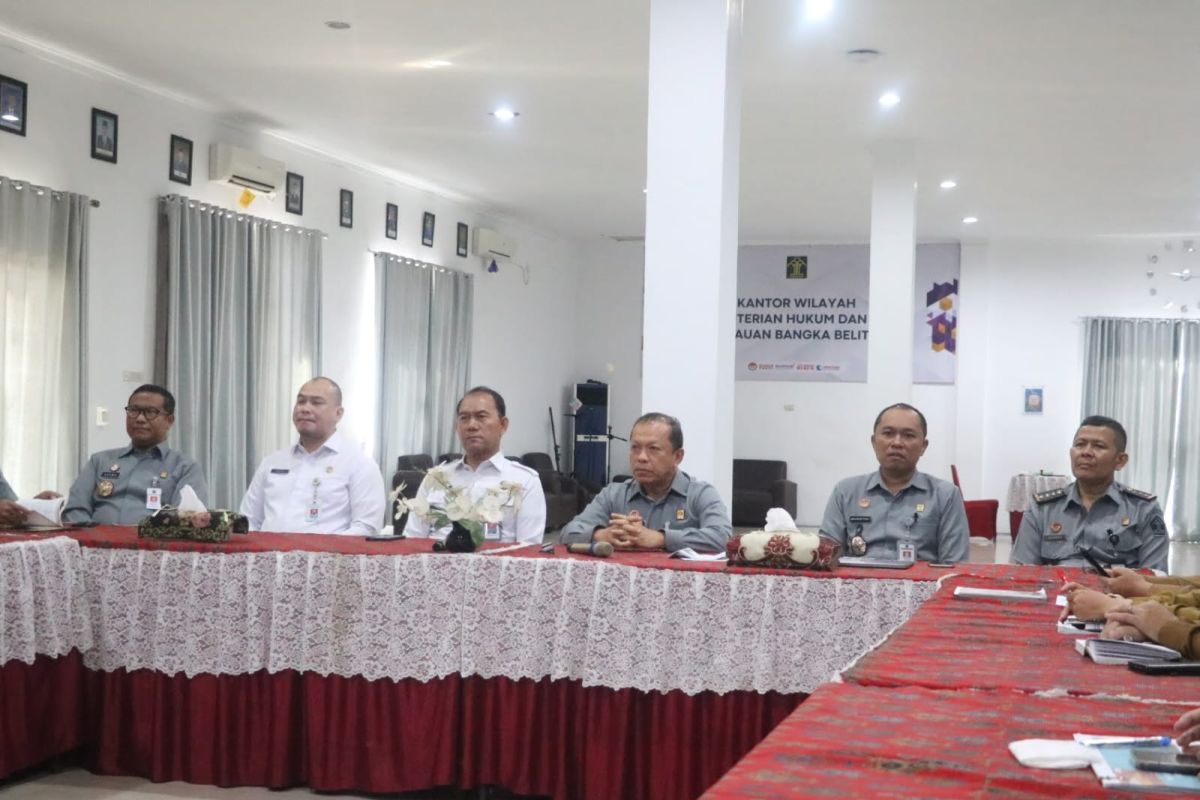 Kemenkum lakukan evaluasi Indeks Reformasi Hukum bagi Pemda  Se-Babel