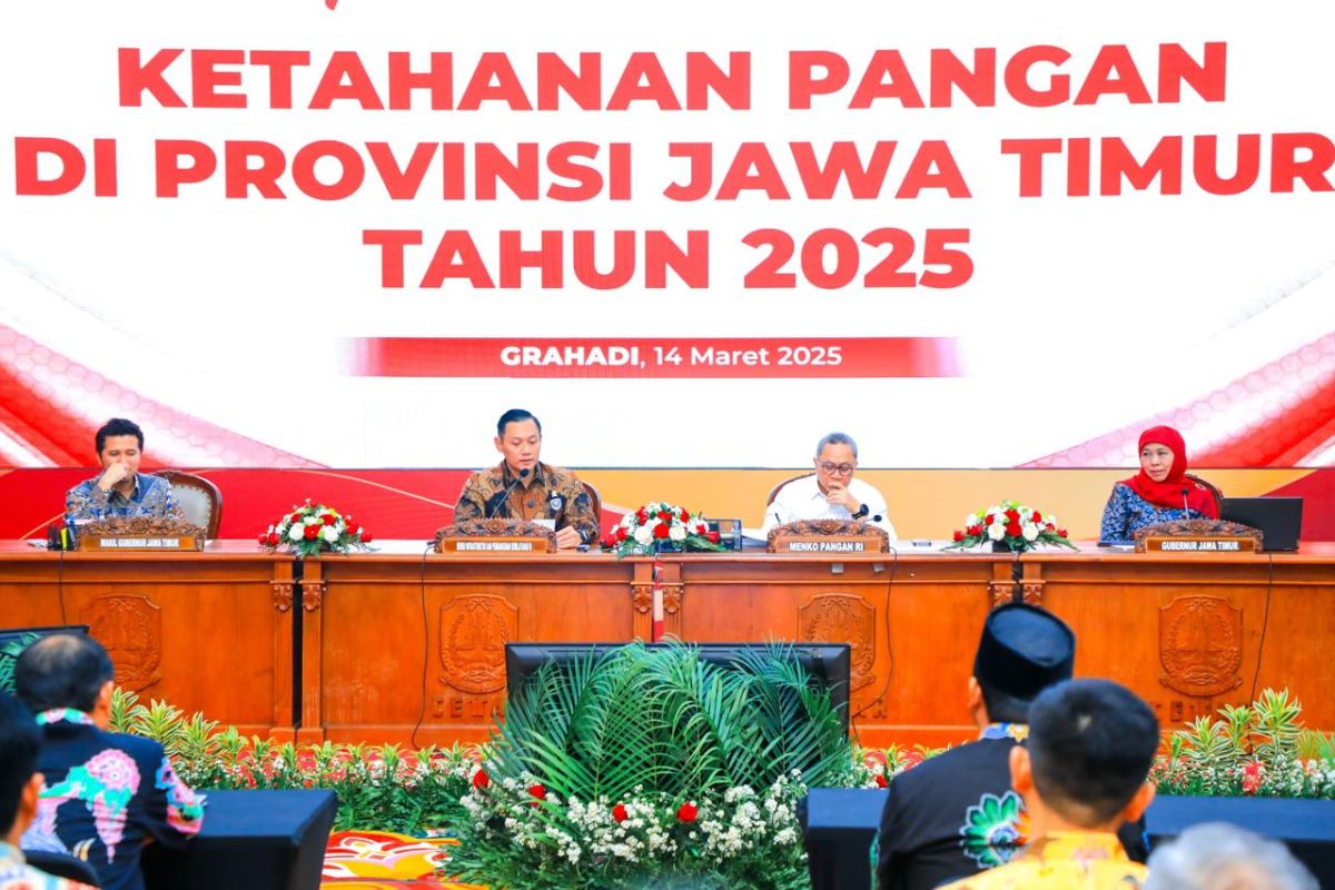 Khofifah optimistis Jatim tetap produsen beras tertinggi nasional
