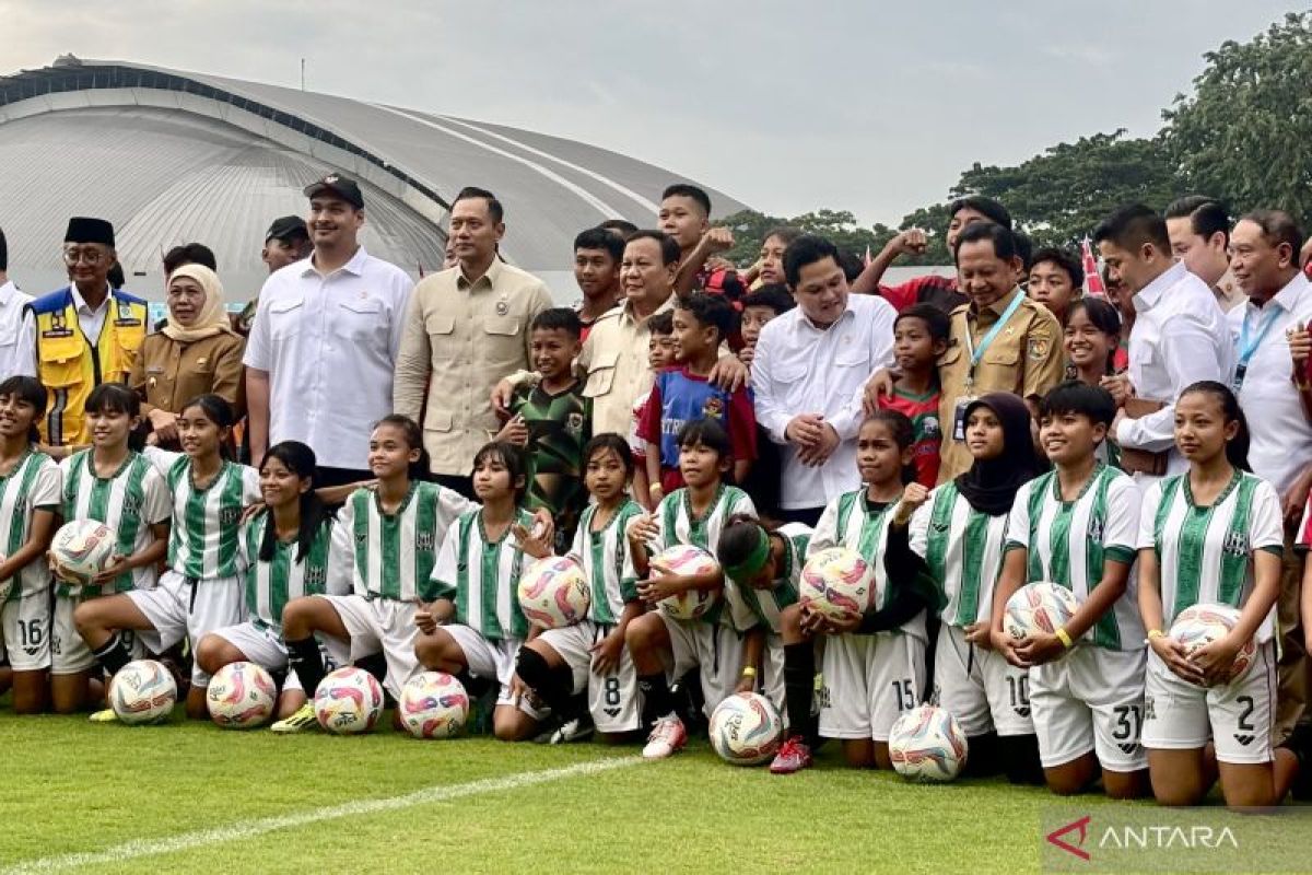 President Prabowo inaugurates 17 football stadiums across Indonesia