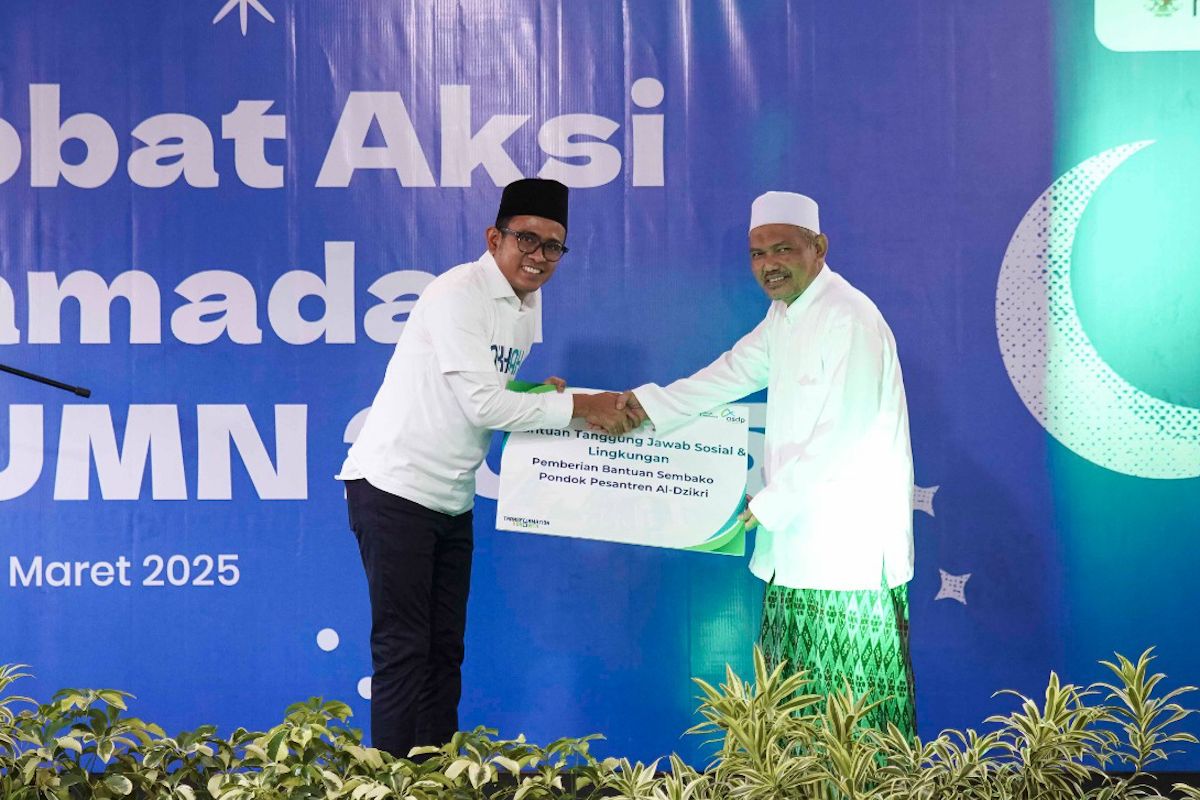 ASDP salurkan bantuan sembako lewat Sobat Aksi Ramadhan BUMN di Serang