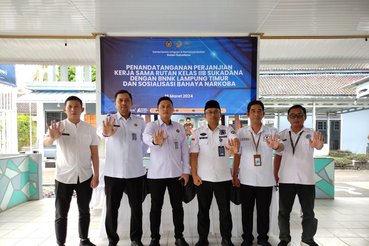 Berantas peredaran narkoba, Rutan Sukadana gandeng BNNK Lampung Timur