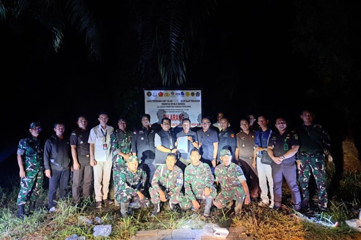 Satgas PKH tertibkan lahan sawit di Dharmasraya
