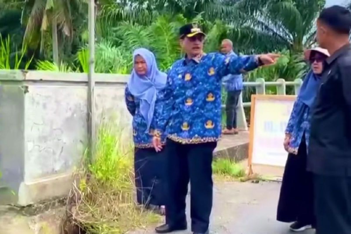 Bupati Hendrajoni tinjau kerusakan ruas jalan Pasar Kambang-Koto Baru