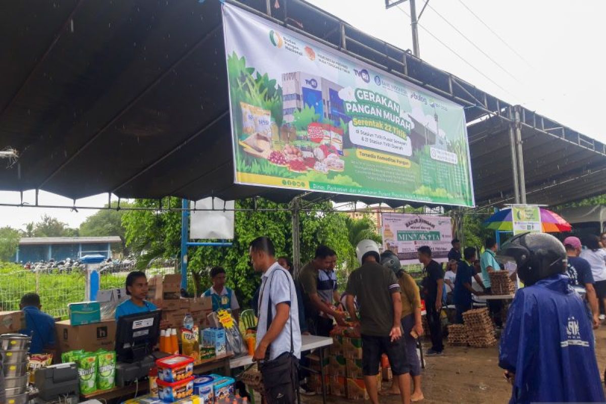 DPKP NTT dan TVRI gelar pasar murah jelang Lebaran 2025