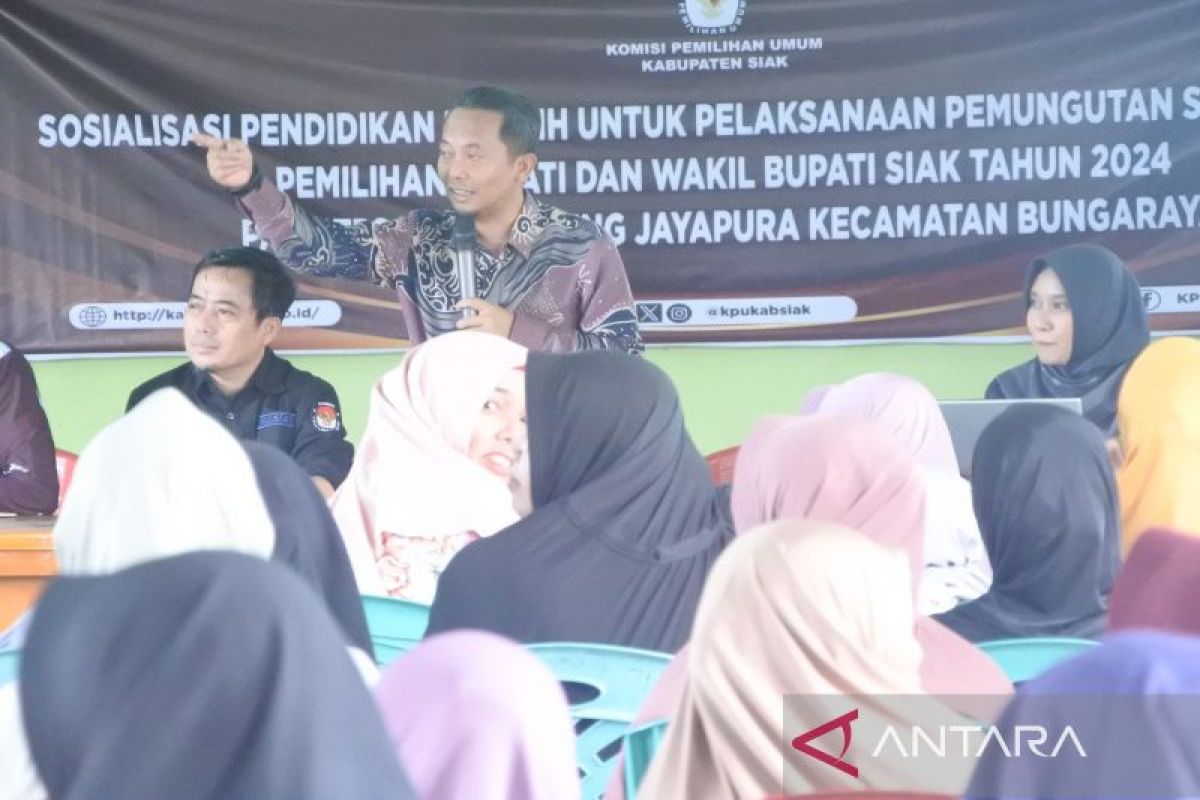 KPU Riau sosialisasikan cara PSU di Siak