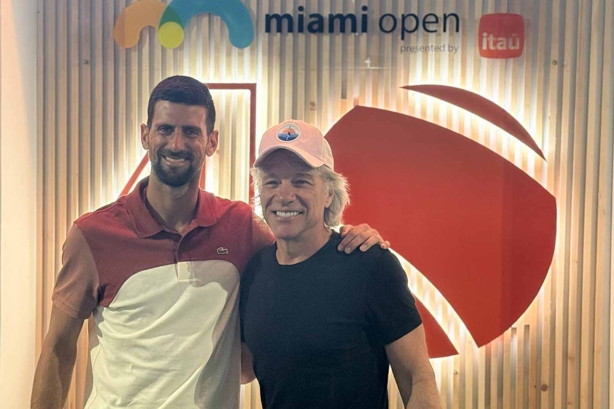 Novak Djokovic bertemu Bon Jovi jelang penampilan pembukanya di Miami