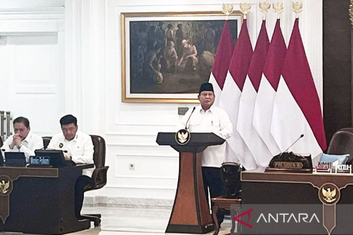 Arahan lengkap Prabowo pada Sidang Kabinet Paripurna jelang Idul Fitri