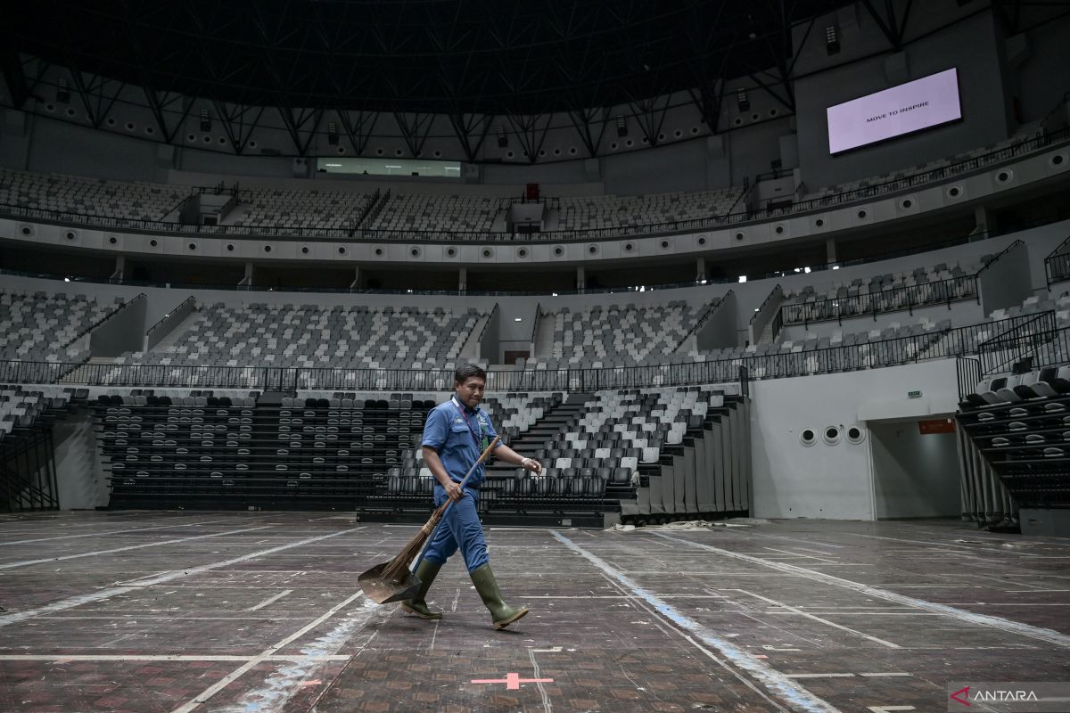 Pencahayaan Indonesia Arena siap untuk Kejuaraan Dunia Senam 2025