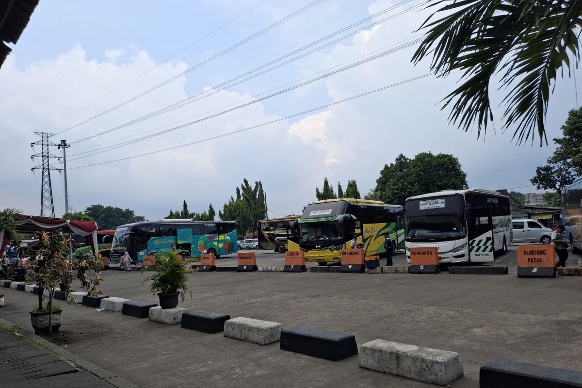 Tren kedatangan di Terminal Kampung Rambutan terus meningkat pada H+4