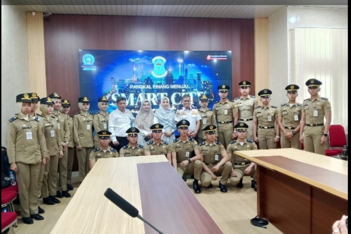 Asisten Pemerintah dan Kesra Pemkot Pangkalpinang hadiri pembukaan acara magang Praja IPDN TA 2024/2025 secara daring