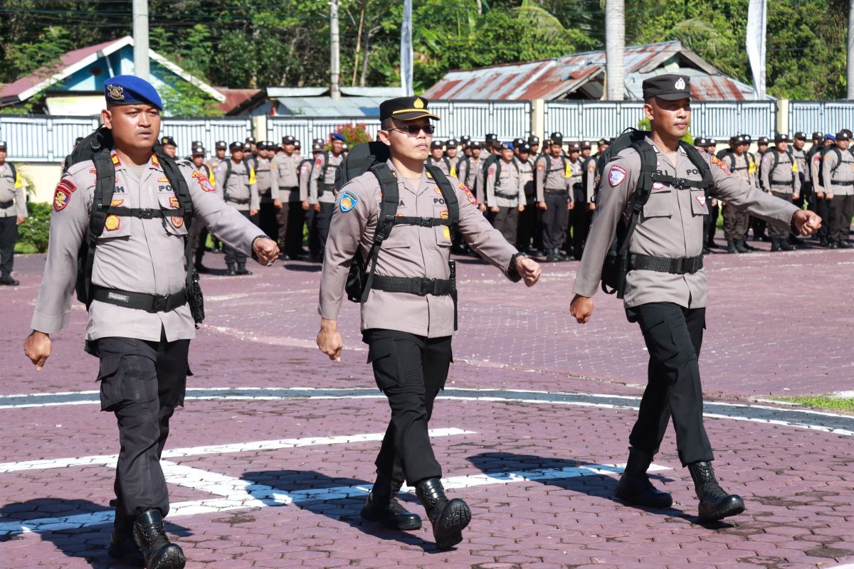 Polres Parimo libatkan 2.556 personel gabungan amankan PSU di Parigi Moutong