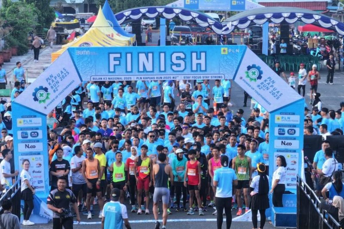 PLN semarakkan bulan K3 Nasional 2025 lewat Kapuas Run Series 2