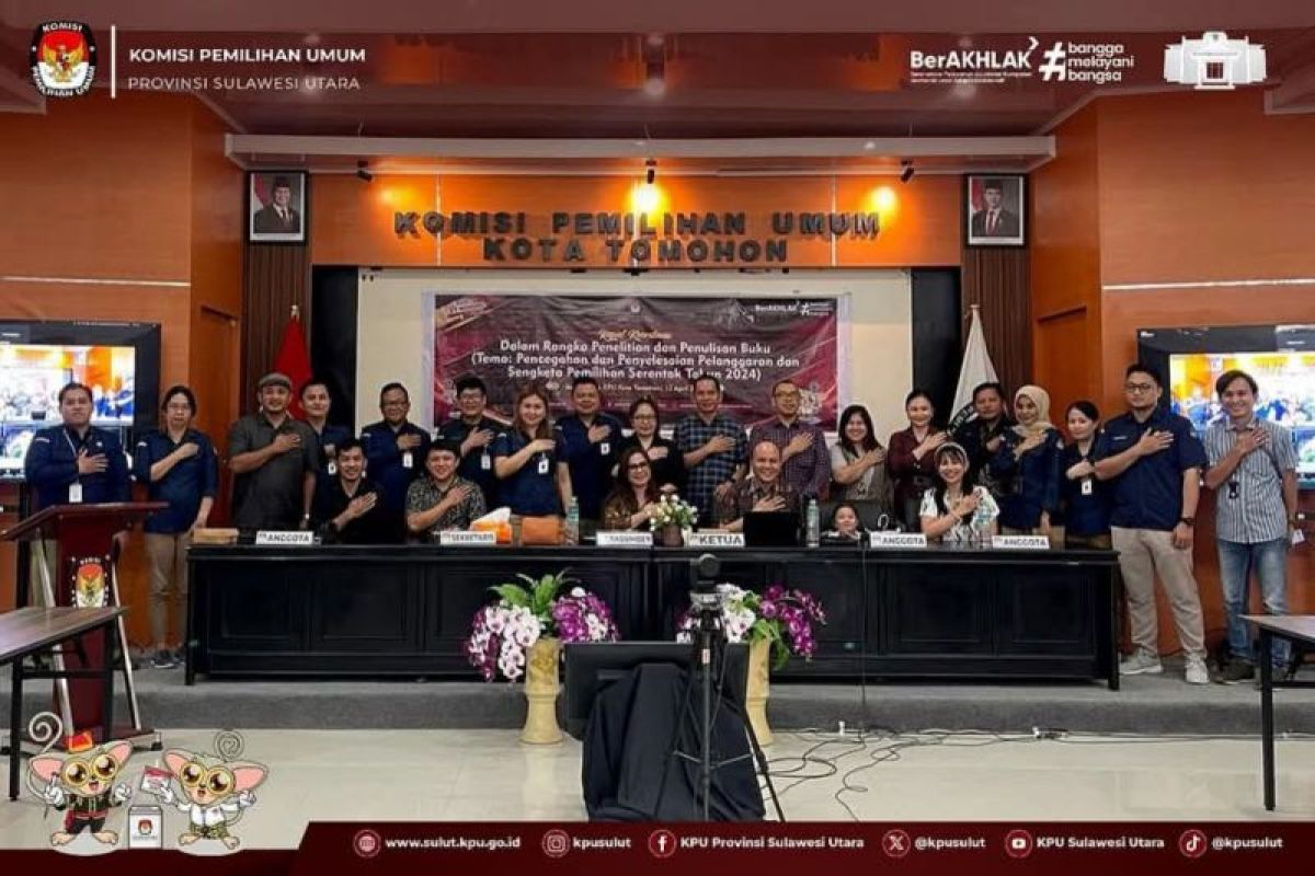 KPU Sulut gelar rakor penyusunan buku pencegahan pelanggaran pemilu