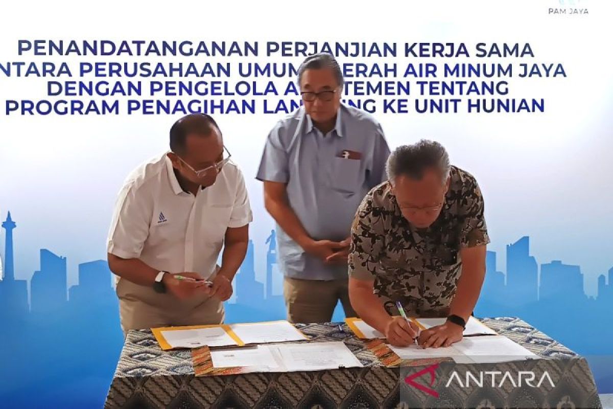 Kerja sama penagihan air ke unit hunian apartemen bentuk keberpihakan