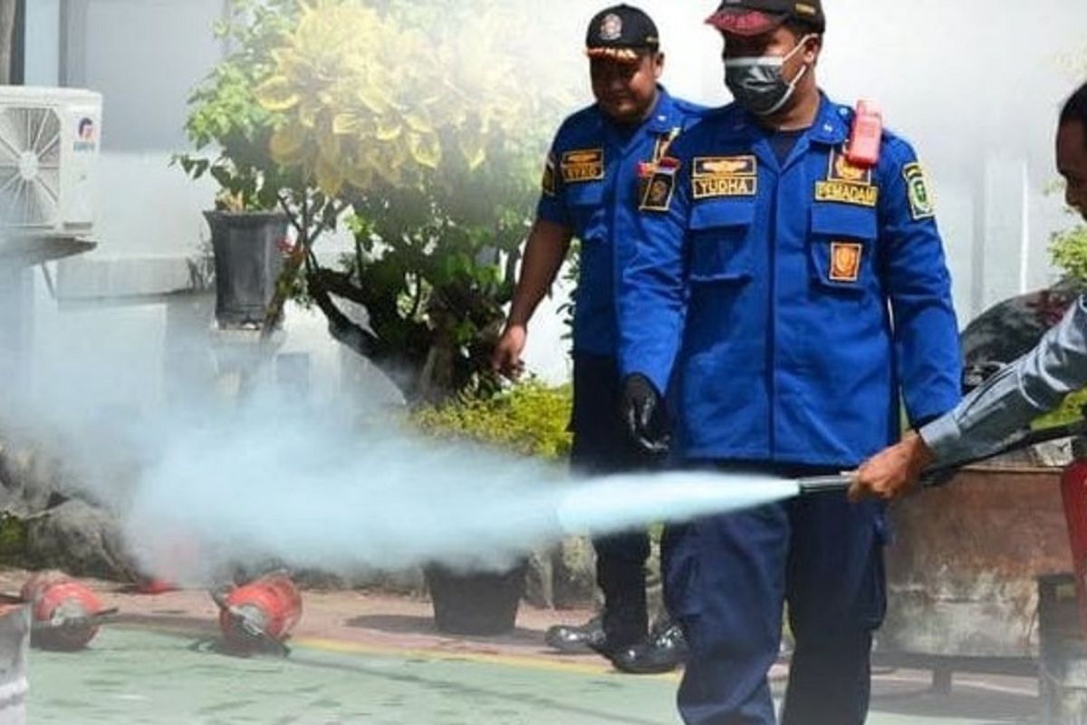 Mitigasi risiko, Lapas Madiun gelar pelatihan penanggulangan kebakaran bagi petugas