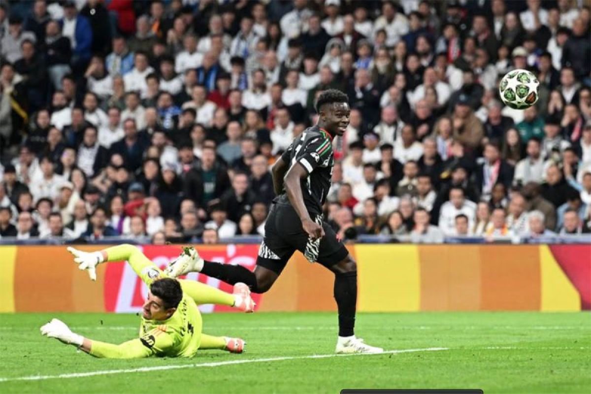 Arsenal depak Real dari Liga Champions setelah menangi leg kedua