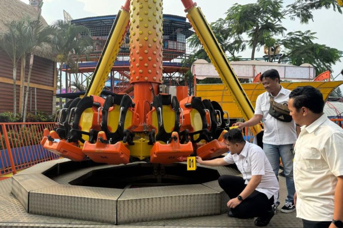 Polisi selidiki insiden jatuhnya pengunjung wahana Pendulum di JTP 1