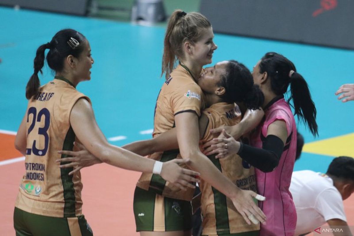 Gresik Petrokimia bekuk Pertamina Enduro 3-2 di Proliga 2025