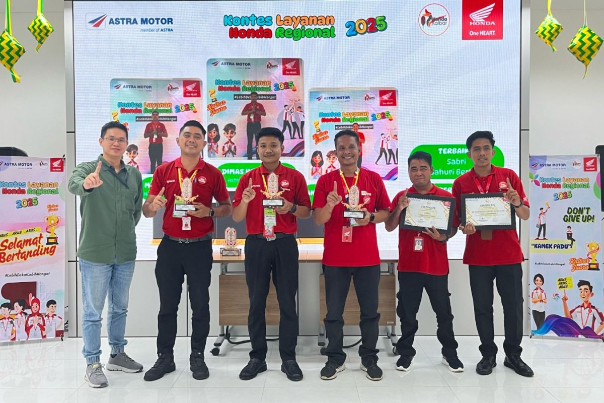 Astra Motor Kalbar sukses gelar kontes layanan Honda Regional 2025