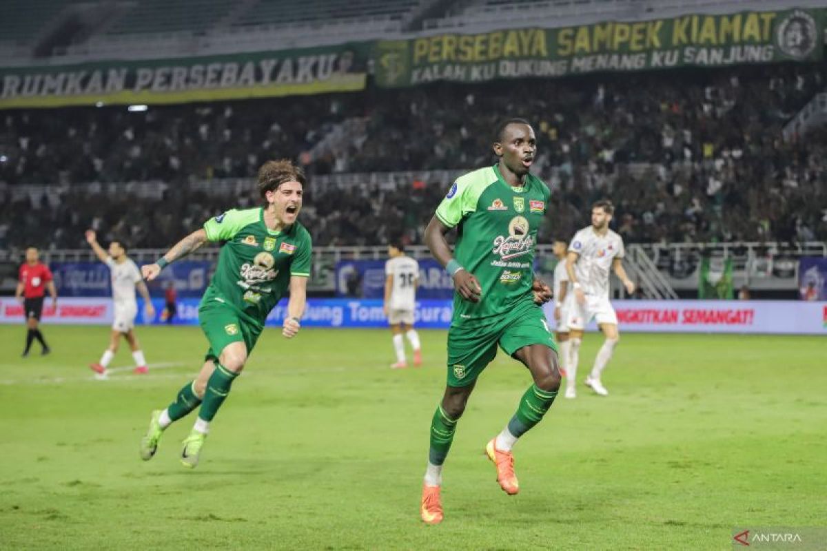 Liga 1: Gol tunggal Flavio bawa Persebaya menangi laga lawan Madura United