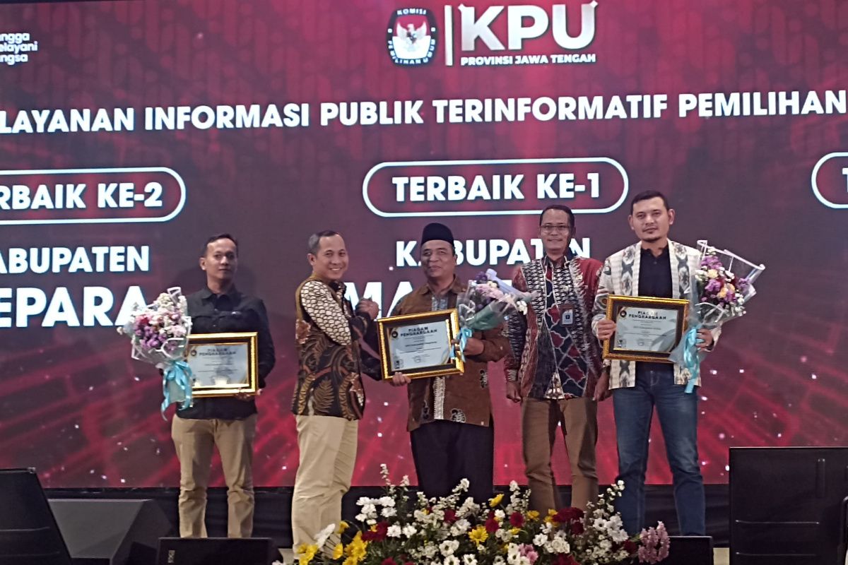 KPU Kabupaten Magelang juara 1 pelayanan informasi publik terinformatif