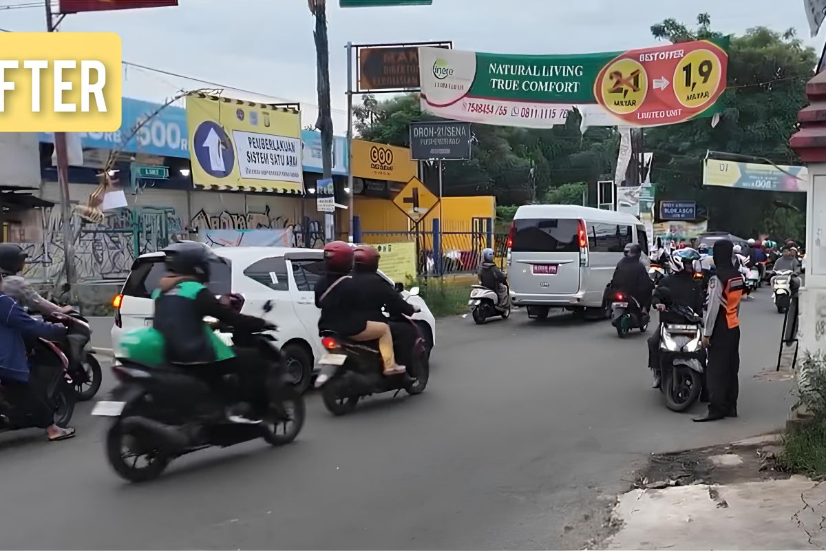 Pemkot Tangsel uji penerapan satu arah di Jalan Perintis-Cabe 2