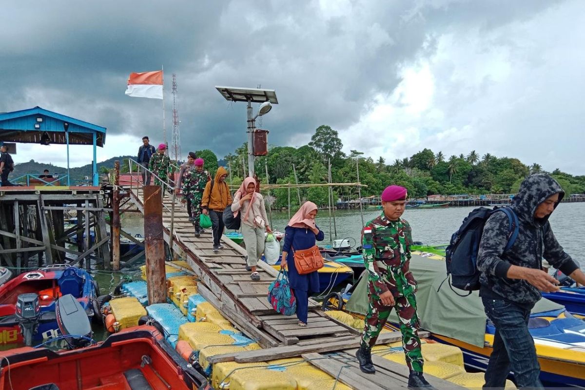 TNI AL gagalkan penyeludupan 7 calon pekerja migran ilegal yang berangkat ke Malaysia