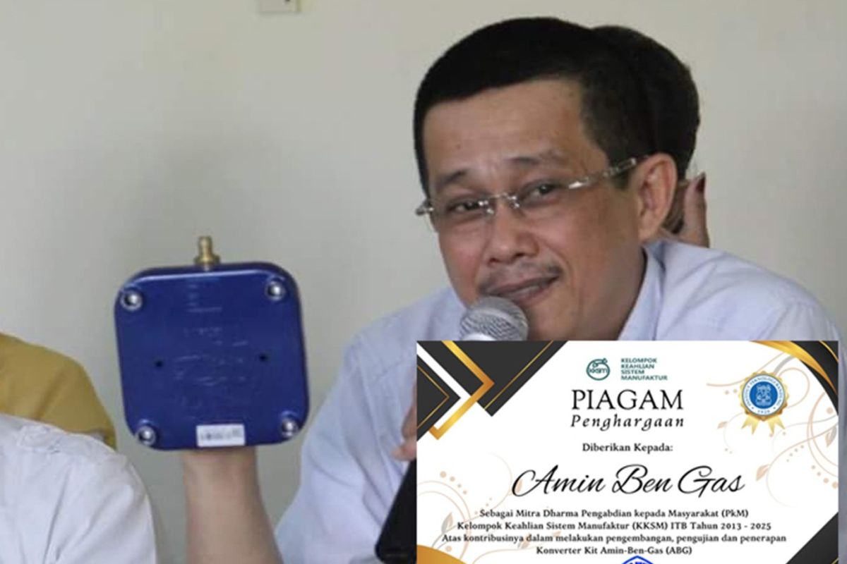 Inovator Konverter Kit ABG asal Kalbar meraih Penghargaan dari ITB