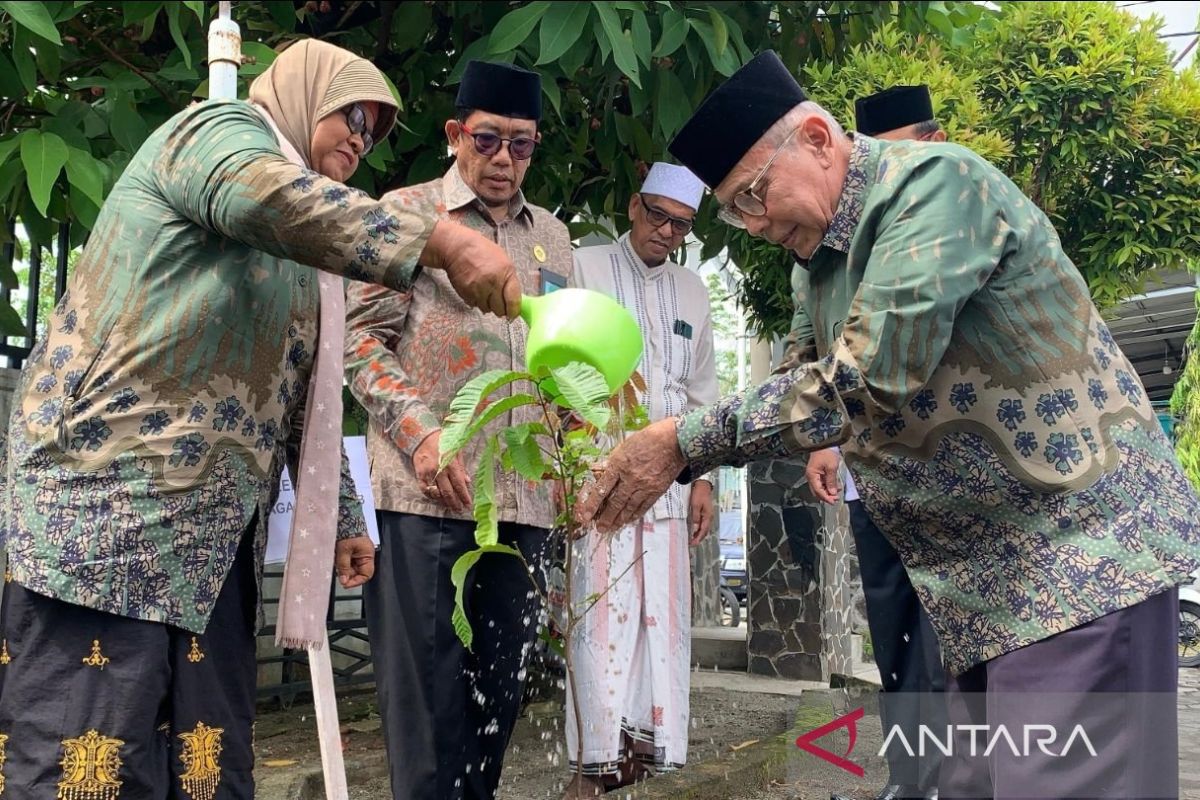 Kemenag Aceh Barat tanam ratusan pohon matoa untuk hijaukan lingkungan