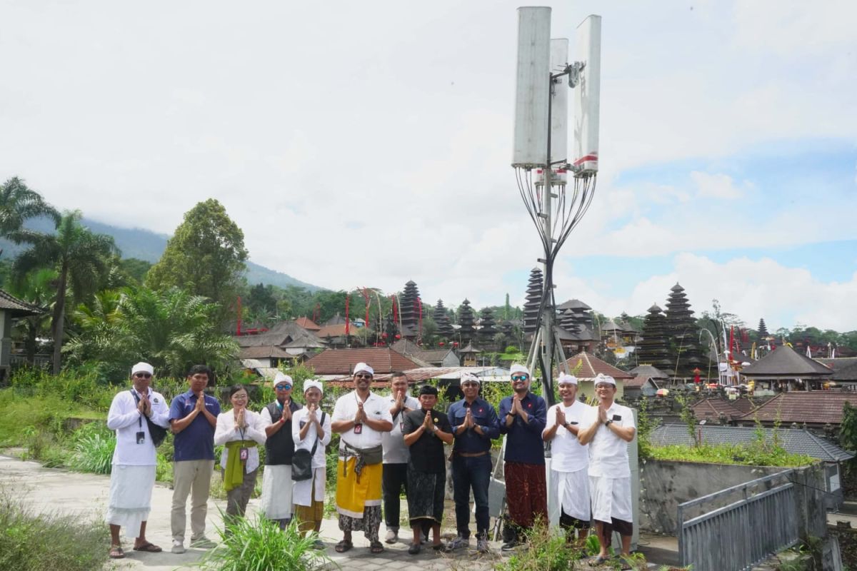 Telkomsel bangun Combat di Besakih dukung upacara keagamaan Hindu
