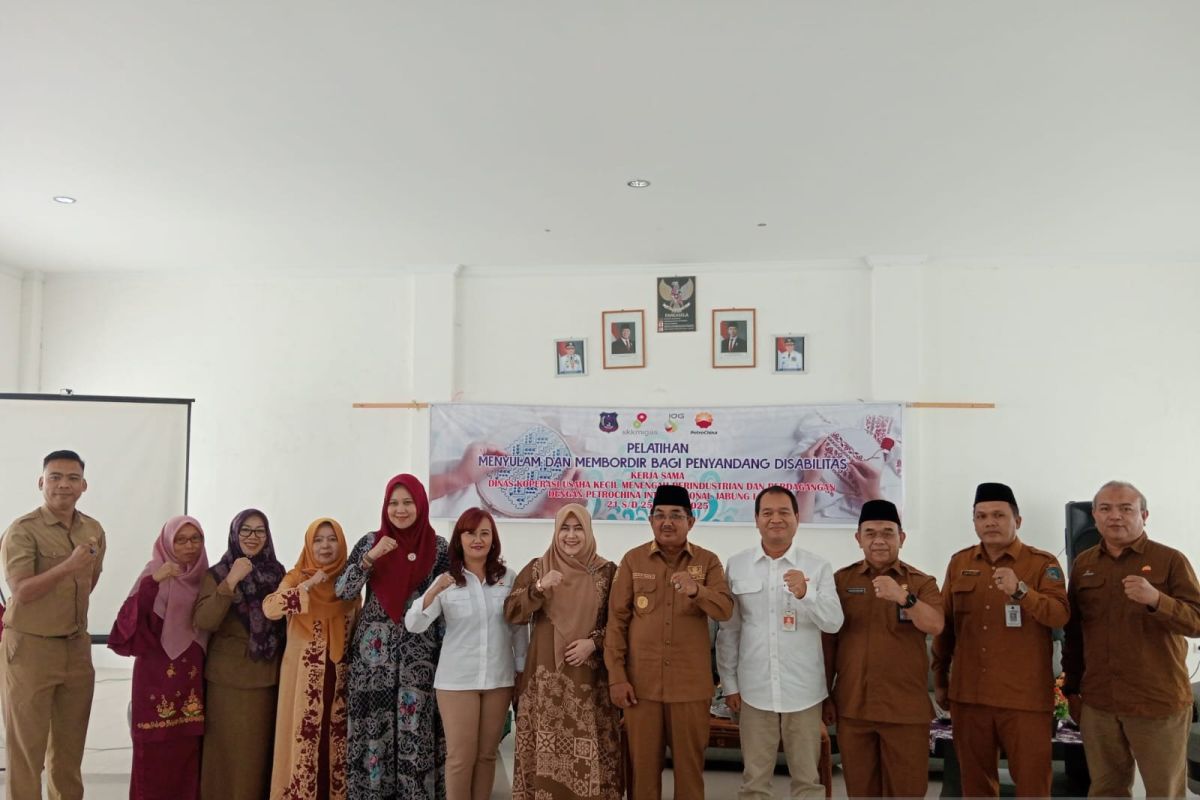 SKK Migas PetroChina Gelar Pelatihan Menyulam dan Membordir Untuk 19 Penyandang Disabilitas dan Berikan Bantuan Mesin Bordir