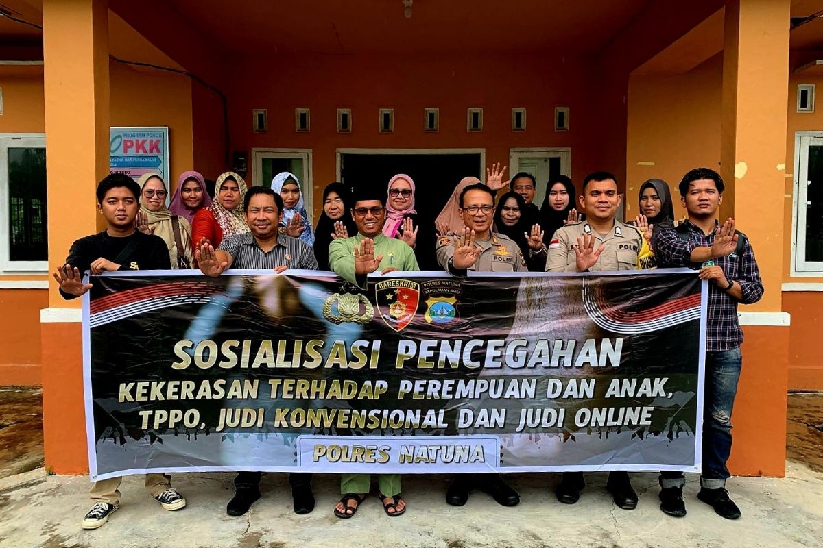 Polres Natuna sosialisasikan bahaya perdagangan orang kepada masyarakat