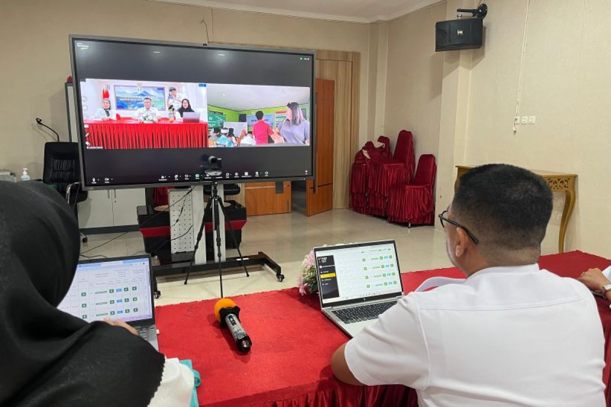 Kemenkum Malut Sampaikan Rekomendasi Peserta PJA secara daring di Halsel