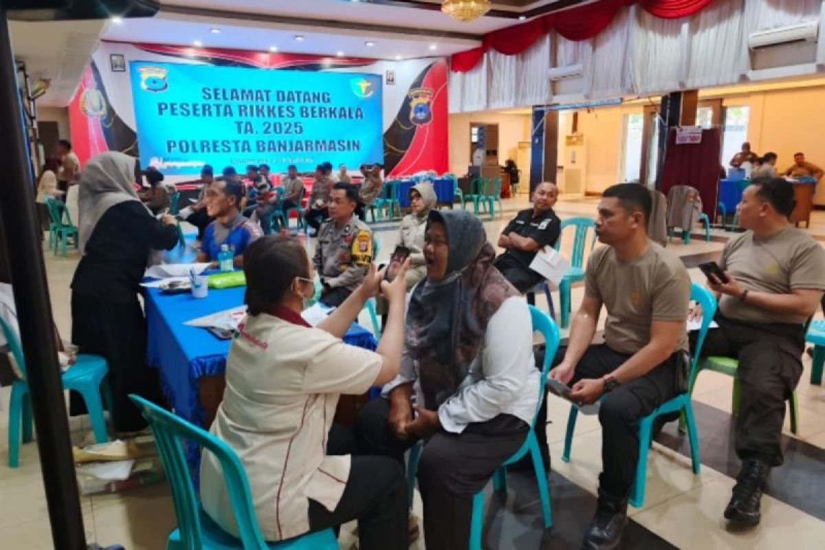 Polresta Banjarmasin evaluasi kesehatan personel secara berkala