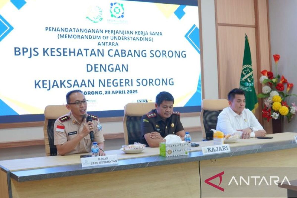 BPJS Kesehatan-Kejari Sorong teken kerja sama dukung Program JKN