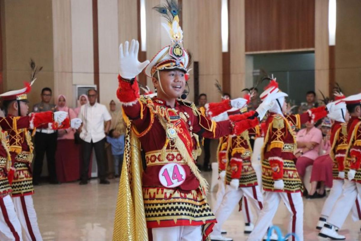 Tampil memukau, Pocil Polresta Bandarlampung raih juara 1 di ajang HUT Ke-45 YKB
