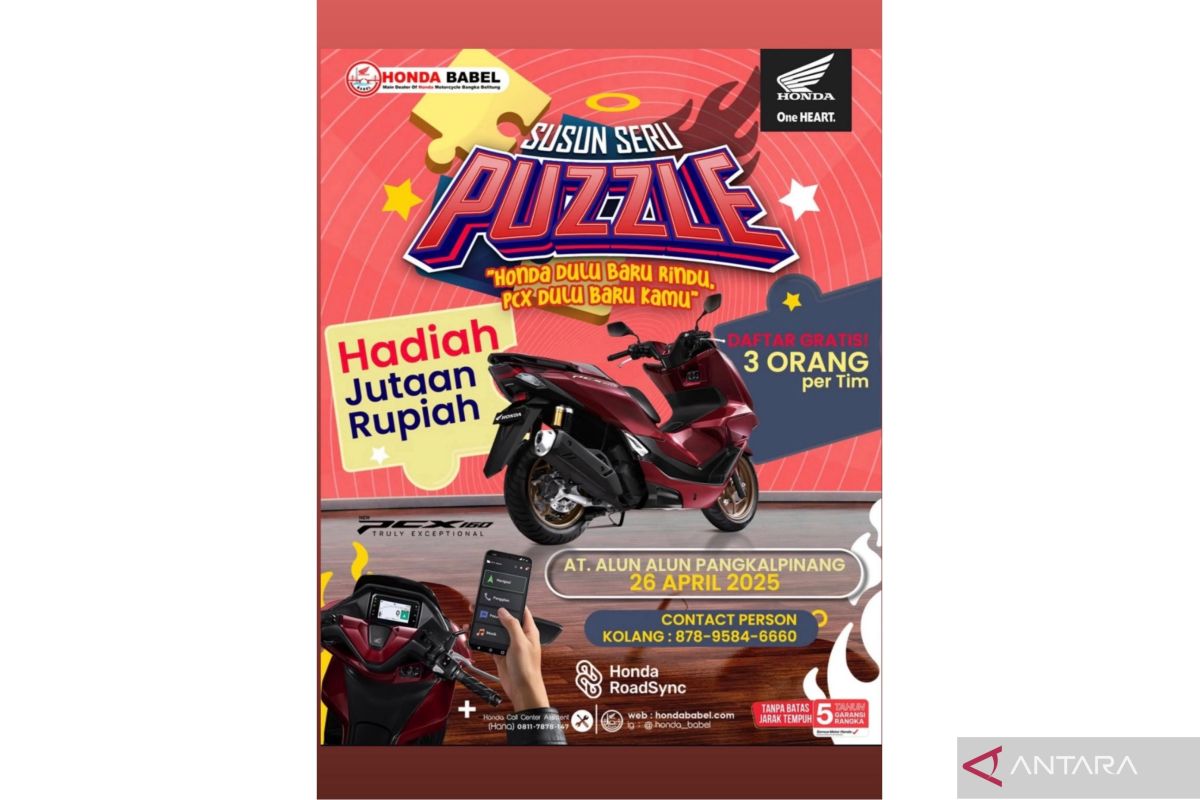 Honda Babel akan gelar "Susun Seru Puzzle" di Alun-alun Pangkalpinang