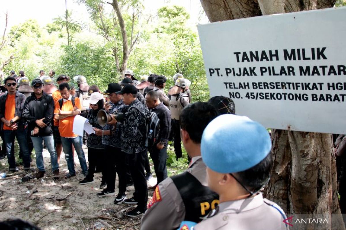 PN Mataram eksekusi sengketa lahan 5,61 ha di Gili Sudak Lombok Barat