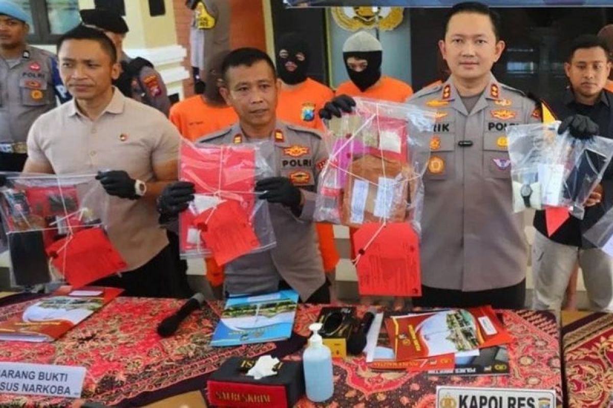 Polres Magetan tangkap empat tersangka jaringan narkoba lintas wilayah