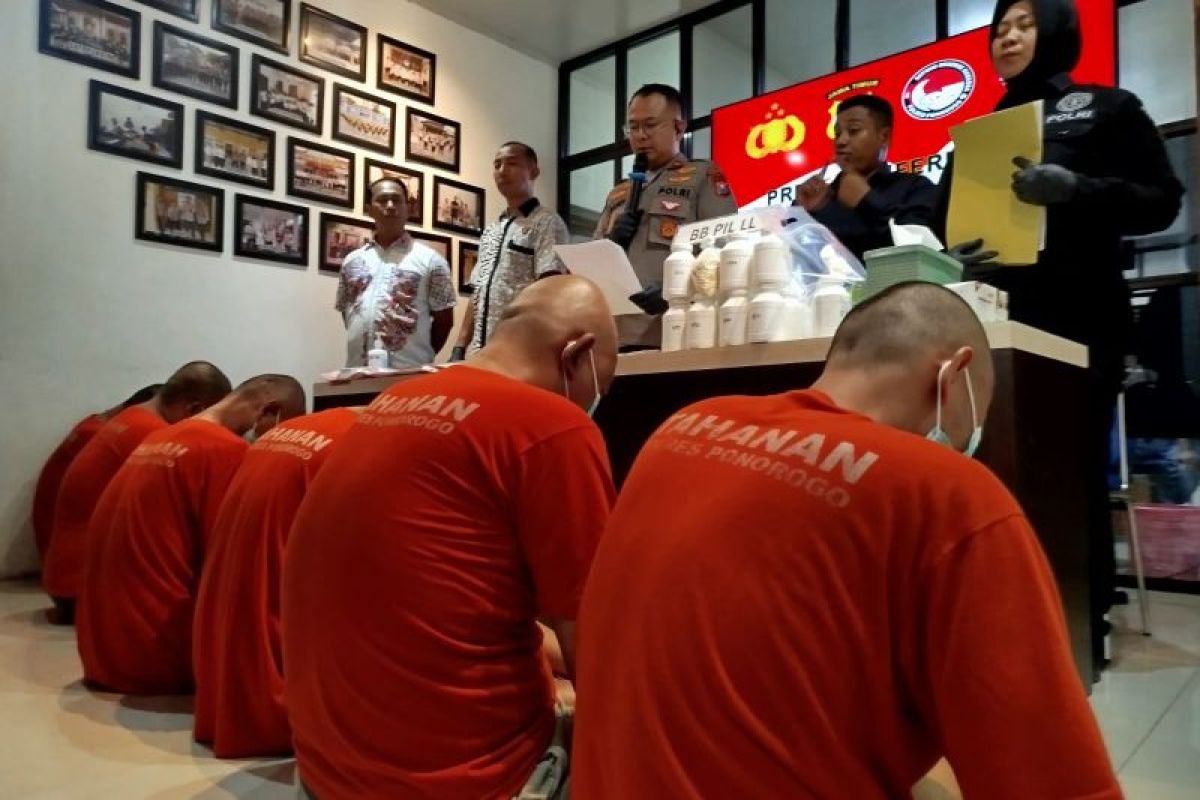 Polres Ponorogo tahan tujuh pengedar narkotika