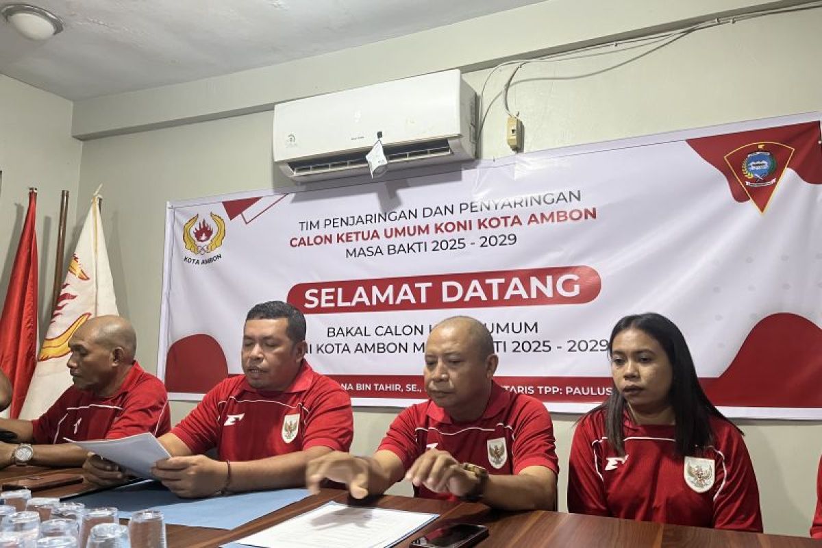 Wali Kota Ambon Bodewin Wattimena jadi calon tunggal ketua umum KONI