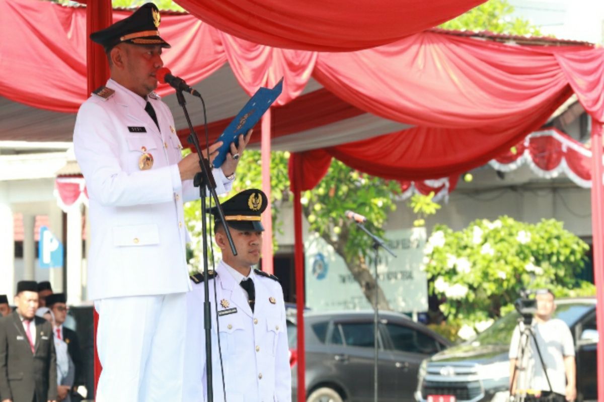 Pemkot Tegal gelar upacara peringatan Hari Otda XXIX