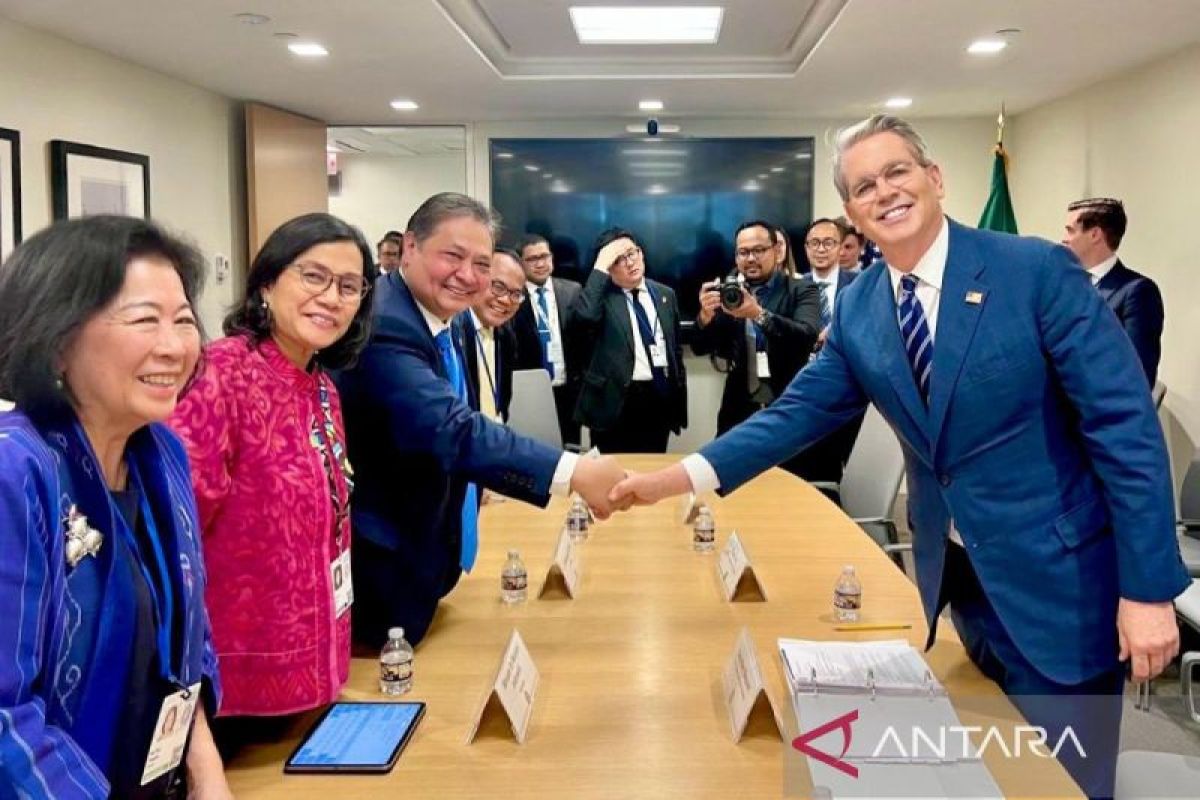 Sri Mulyani-BGS bahas tarif dagang dan kesehatan dengan Freeport