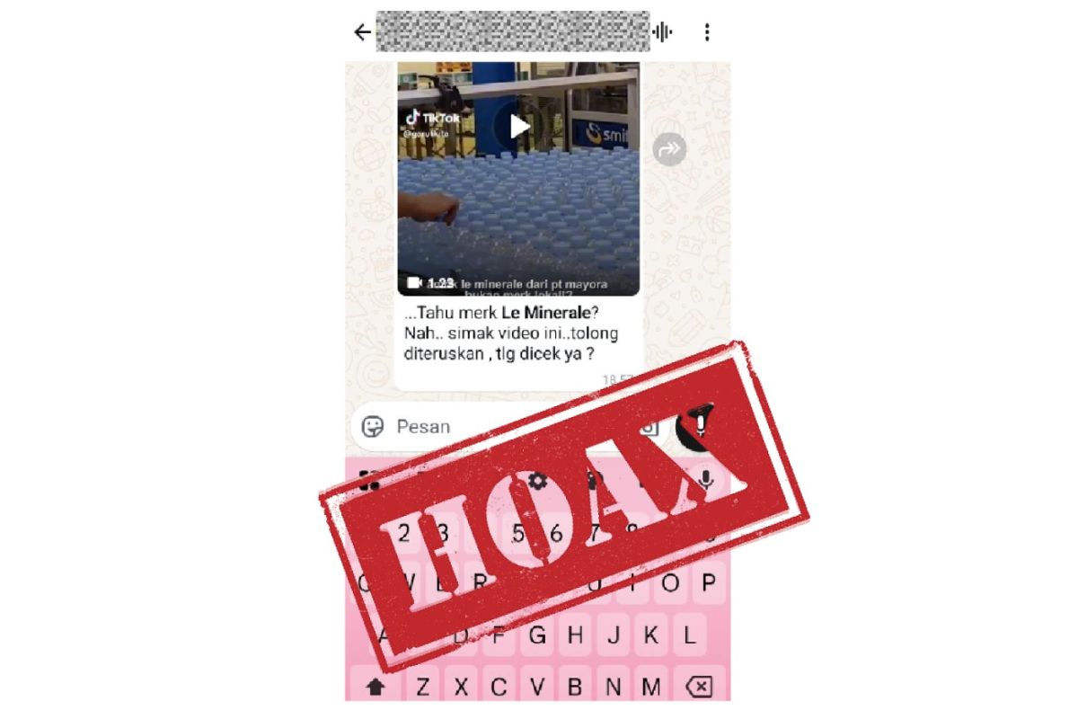 Le Minerale tegaskan video berisi tuduhan terafiliasi Israel adalah hoaks