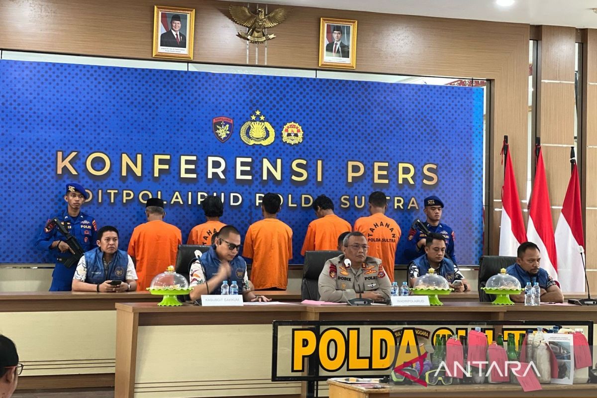 Dit Polairud Polda Sultra bekuk 5 pelaku bom ikan