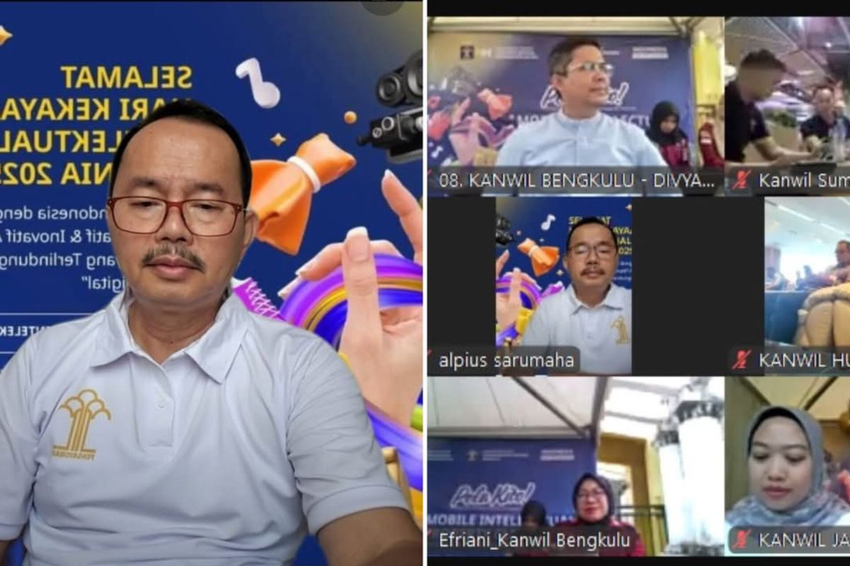 Kemenkum Sumbar turut berpartisipasi dalam peringatan hari KI sedunia 2025
