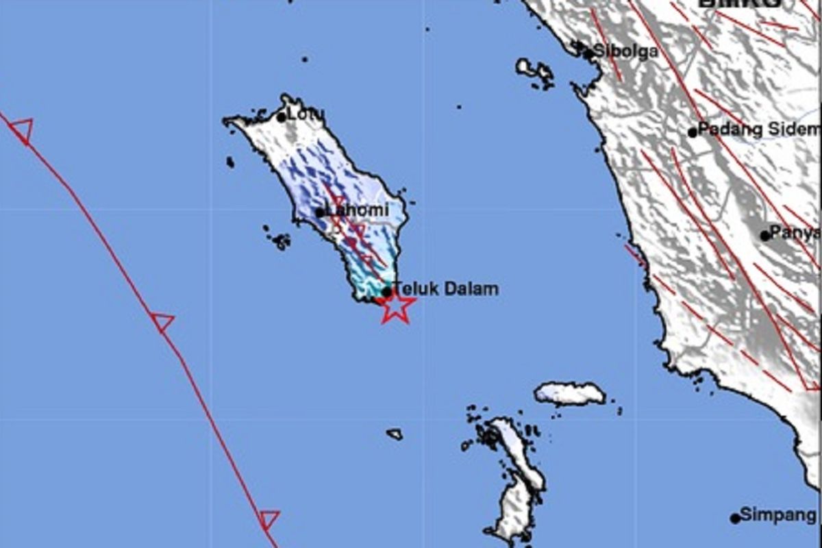 Aktivitas Sesar Besar Sumatera picu gempa di Nias Selatan
