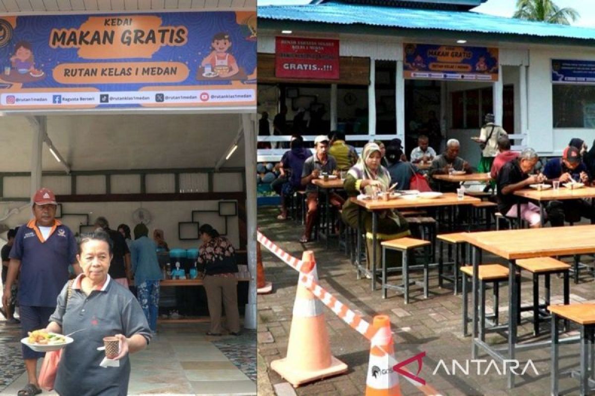 Rutan Kelas I Medan gelar kegiatan makan gratis bagi masyarakat